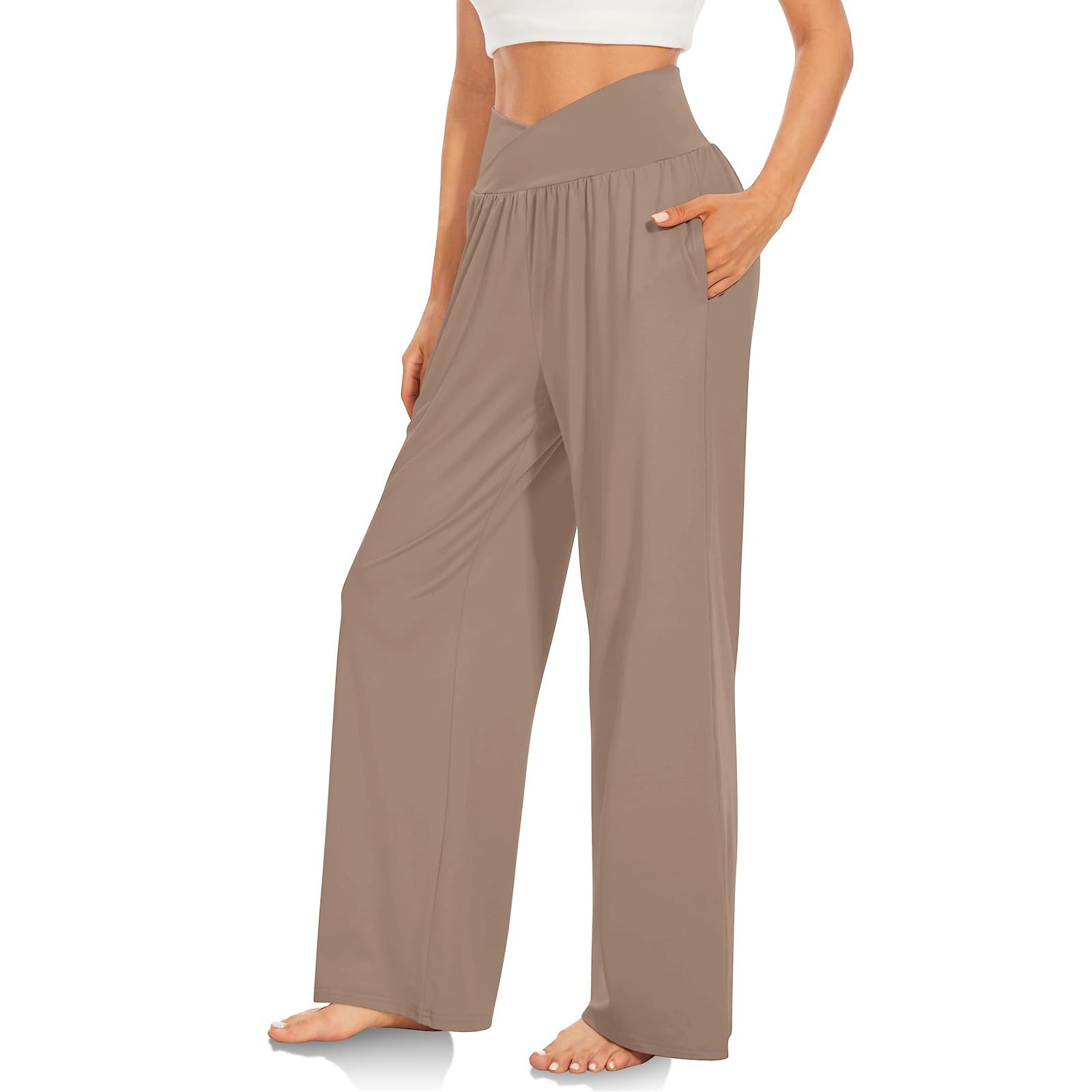 TOFOTL Pantalon Femme Randonnée Élégante Survêtement Pantalons Mariage Sarouel Pilates Pants