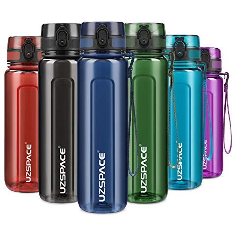 UZSPACE Trinkflasche 500ml / 750ml / 950ml, Trinkflasche Kinder Auslaufsicher Cover