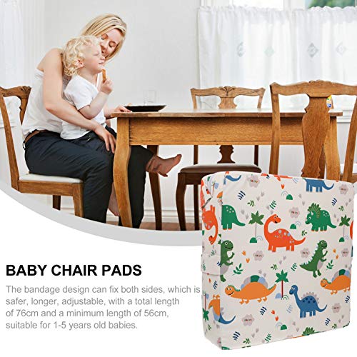 Toyvian Almofada de Aumento de Cadeira de Criança Branca Almofada de Assento de Cadeira Alta Tapete