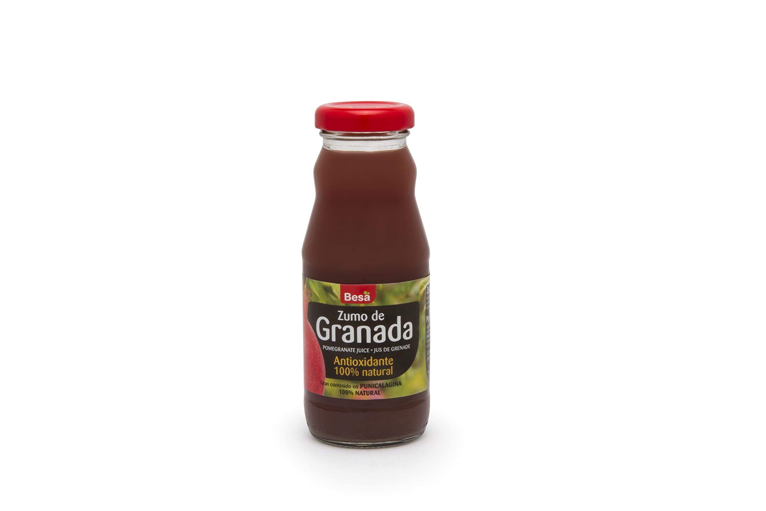 Zumo de Granada 100% Natural – Pack de 48 Botellines de 200 ml – Sin Azúcares Añadidos ni Conservantes – Rico en Antioxidantes – Variedades Mollar y Wonderful