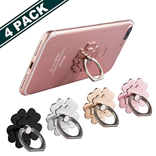 Phone Ring Stand [4 Pack] - Mengfly Universal Phone Finger Ring Grip St