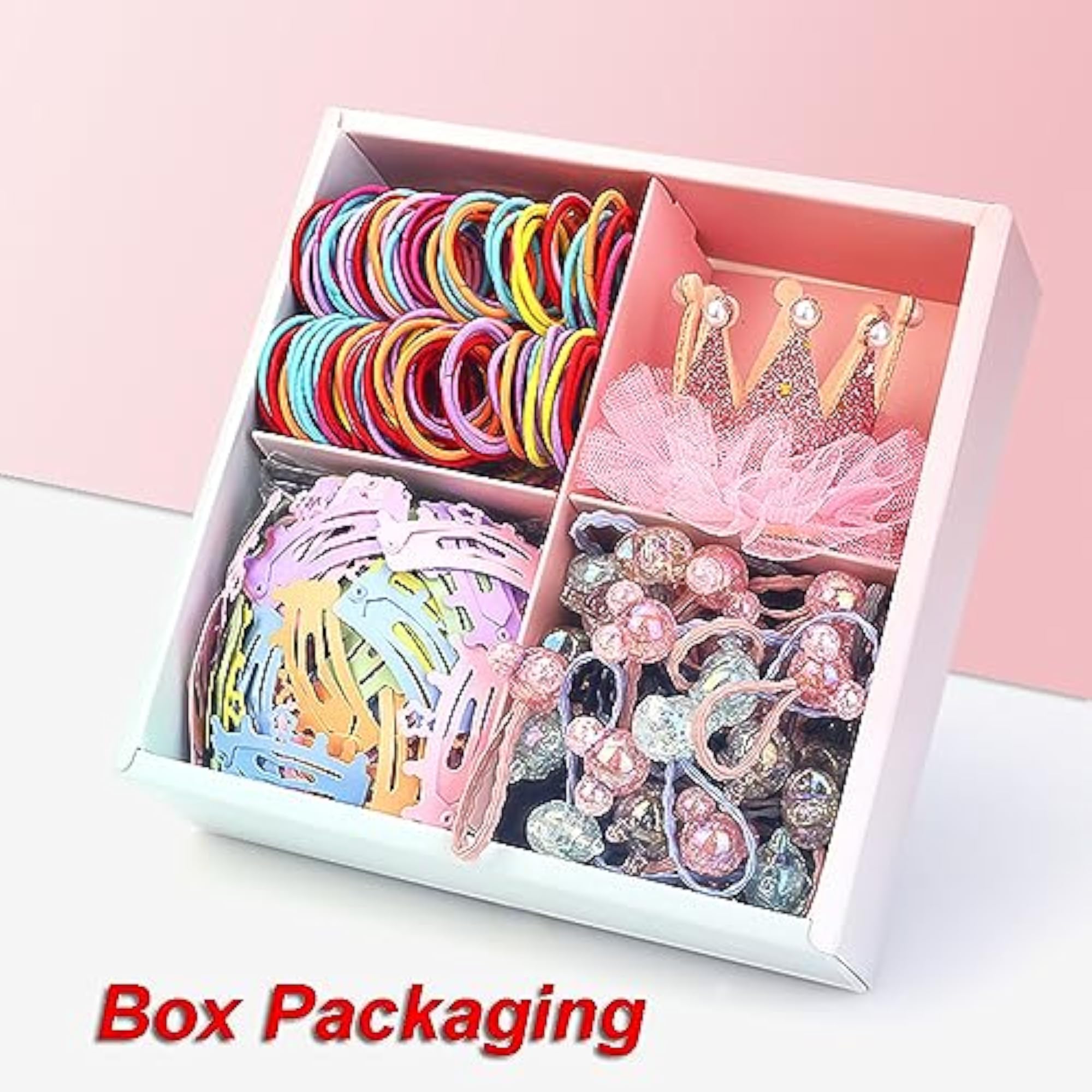 131 Pcs Princess Crown Hairband Clips Set for Toddlers