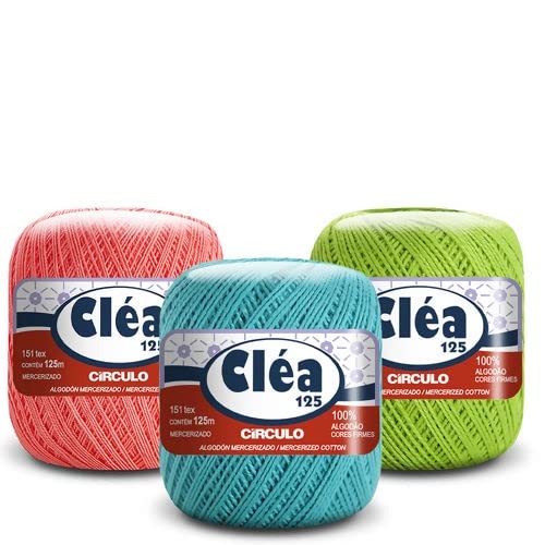 KIT 20 NOVELINHO CLEA 125 MT CIRCULO CROCHE
