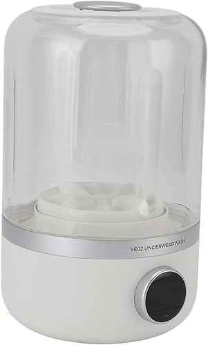 Miniatura 8 de Minilavadora silenciosa, potente y compacta de 10 W, portátil, para ropa interior, calcetines, ropa de bebé, viajes, campamento, caravana