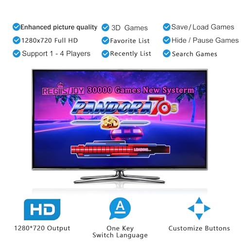 Regiisjoy AGC-P01 [ 30000 Games In 1 ] Pandora'S Box 70S Arcade Game Console Retro Game Machine thumb #2
