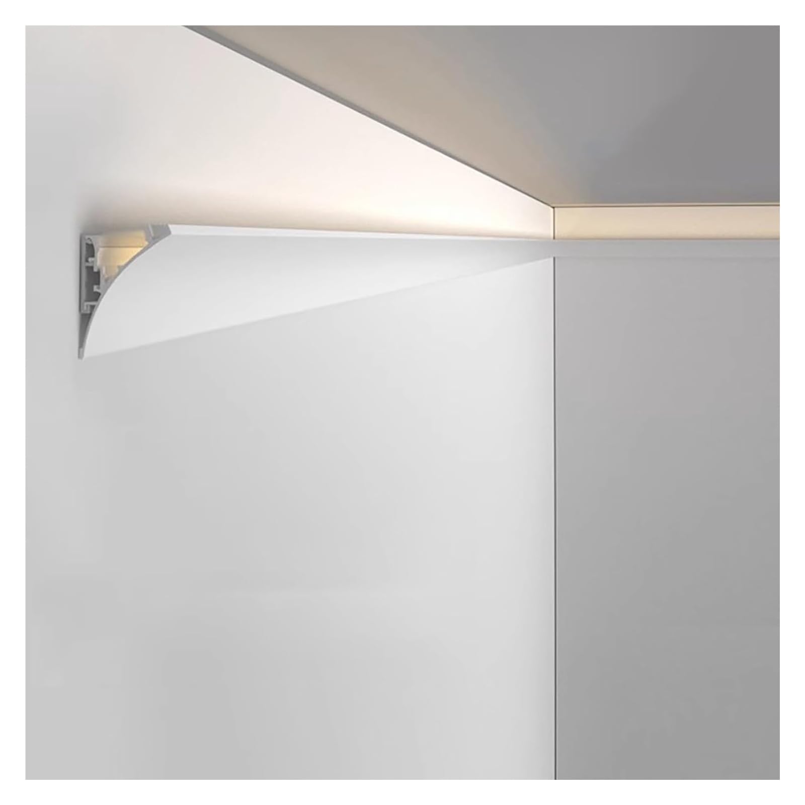 DXYOYONGMZ LED Channel, LED Aluminum Channel, Led Strip Light Channel Track, Bedroom/Theater/Rv Aluminum Skirting Profile for Indirect Lighting(2.8m(9ft))