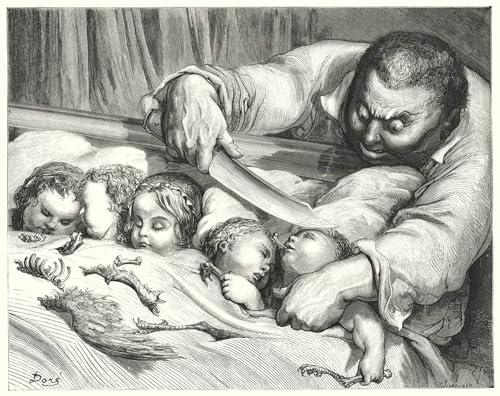 Tableaux Petit Pouce Gustave Doré image imprimée art mural 60x90cm