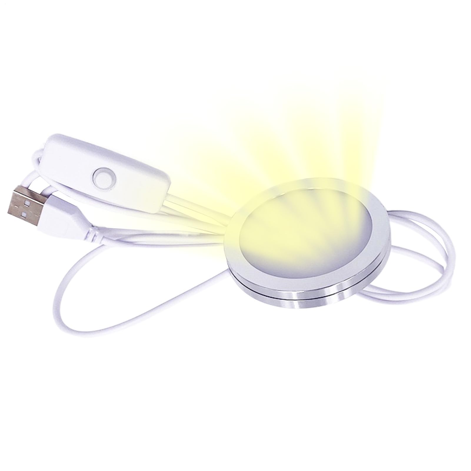 Under Cabinet Lights – Rechargeable USB Aluminum Build, Adjustable Brightness Settings, Enhances Visibility Under Counters or Walls, Modern Accent Illumination for Interiors | Slim Fixture for Bedroom