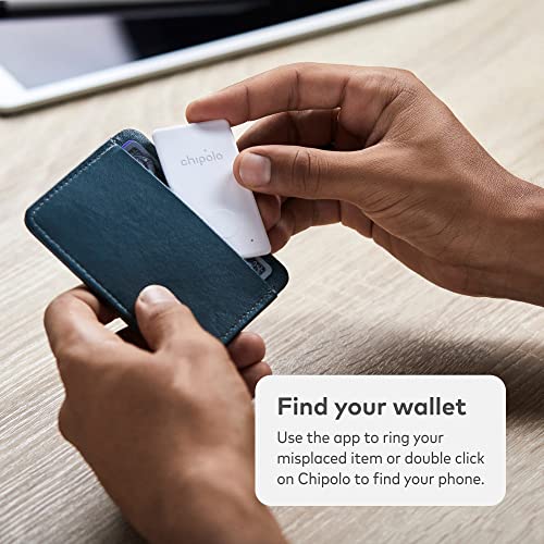 Chipolo CARD - 1 pacote - Localizador de carteira, rastreador Bluetooth para carteira, controle remo
