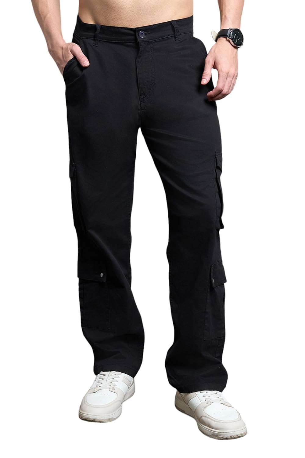 high star Men's Mid Rise Loose Track Pants-picture-49