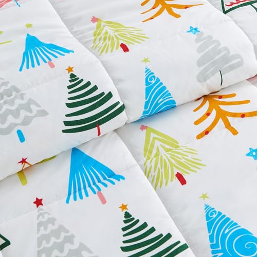 Edredón navideño para cama individual que transforma tu habitación en invierno 4