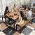 YITAHOME 55" Picnic Table with Benches Set, Outdoor Dining Set for 4-6 People, Patio Dining Table and Bench with 2" Umbrella Hole, All-Weather Large Rectangular Camping Table for Yard Patio Lawn Party