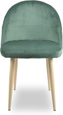Salesfever Esszimmer Stuhl Kjell In Grun Polsterstuhl 2er Set In Samt Optik Mit Steppung Gestell Eiche Farben Sitz Und Ruckenpolsterung Amazon De Kuche Haushalt