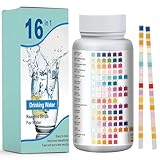 100 Leitungswasser Trinkwasser Test Papier 16 in 1 für Zuhause Wasserhärte Messen Teststreifen Wert Wasser Nitrit Test Aquarium Wassertest Säure Basen Härtegrad Trinkwassertest Blei Eisen Nitrat ph
