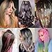 12Pcs Hair Tinsel Clip in Glitter Tinsel Hair Extensions 19.6Inch Clip in Hair Tinsel Kit Heat Resistant Shiny Sparkly Fairy Hair Accessories for Women Girls Kids (Green)