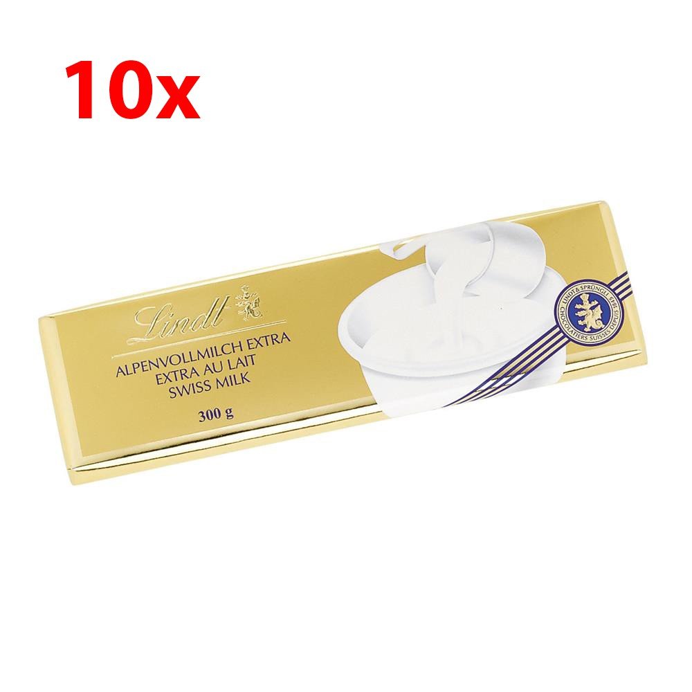 Lindt Alpenvollmilch Extra (10x300g Tafel)