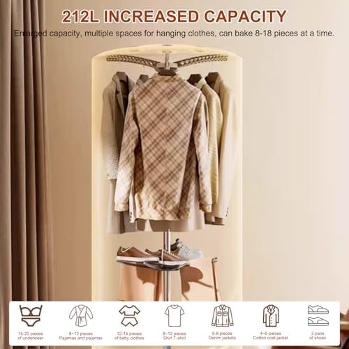 Portable Clothes Dryer, 900W Fast Drying - 4