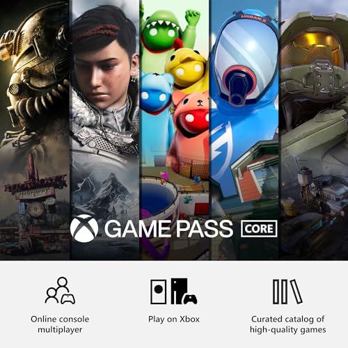 xbox game pass core  12 month membership digital code