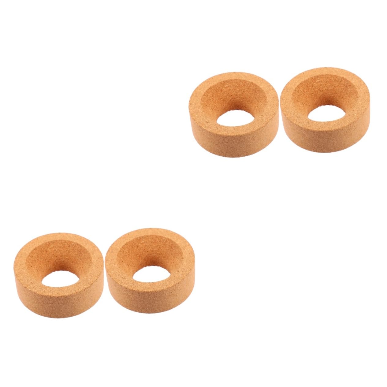 HOMOCONO 2sets Flask Cork Support Cork Stand Lab Flask Stand Round Bottom Base 8x8cm Multiple Laboratory Use 2pcs*2