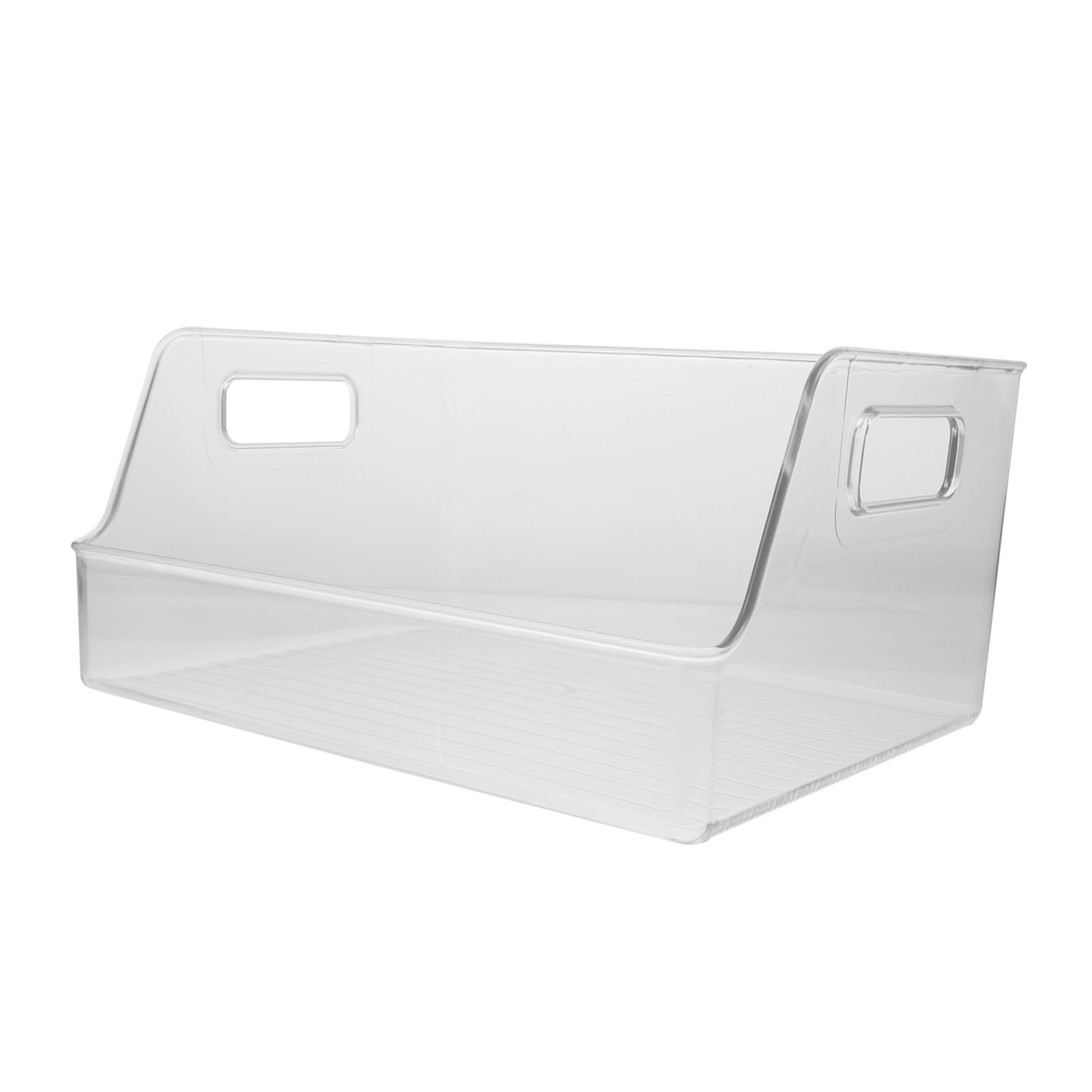 Ciieeo Caja de almacenamiento de acrílico de gran capacidad para organizar libros en el escritorio