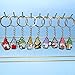 Pabucle Cute Keychains Bulk,30 PCS Different Gnome Key Chain Accessories for Keys Backpack Bag Charm Gifts for Party Favors