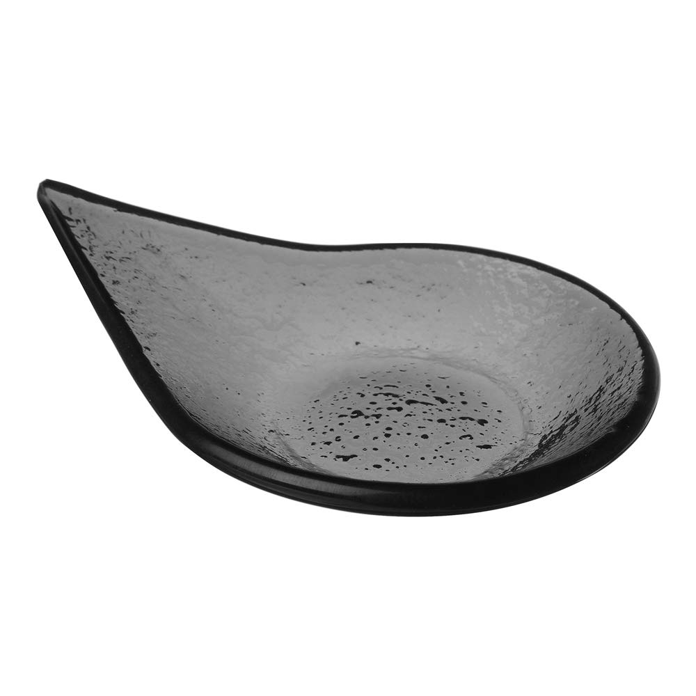 Fine Dine 429877 Fingerfood Rain Glass Dish, 80mm x 100mm, Black, White