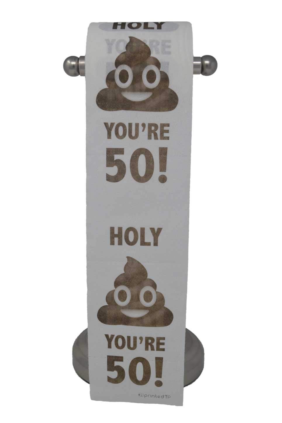 Amazon Com Happy 50th Birthday Toilet Paper Prank Funny Gag Gift Health Household