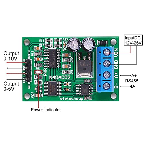 Módulo RS485 a DAC para regular equipos analógicos mediante comandos MODBUS RTU 2