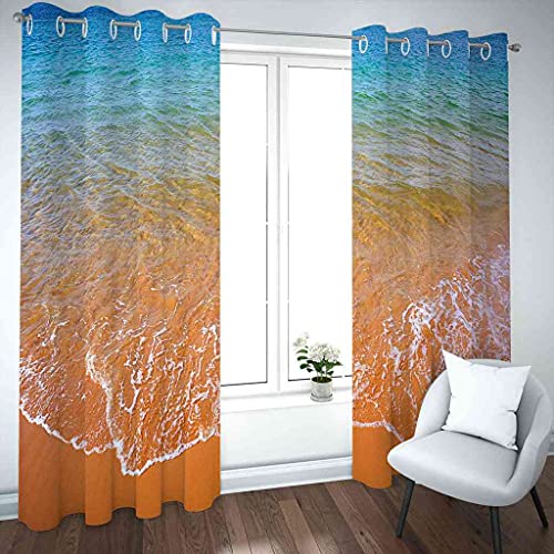 Rideau Salon Occultant et Isolant Phonique à Oeillets 140x160cm