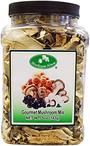 Mushroom House Dried Mushrooms, Gourmet Mix, 5 Ounce