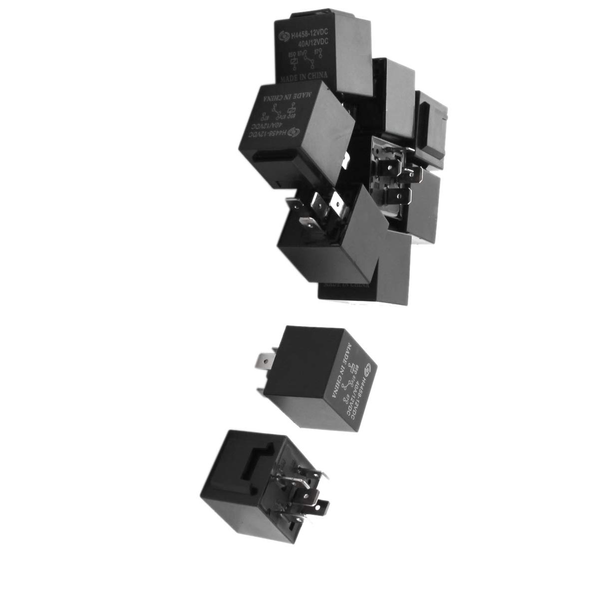 10pcs Car Switches DC 12V 40A SPDT 1NO 1NC 5 Pin General Purpose Foot Switches Power Relay