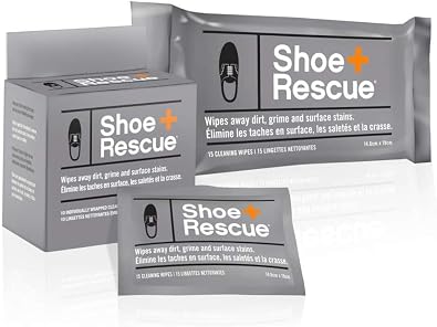مناديل تنظيف ShoeRescue للأحذية الجلدية والشمواه