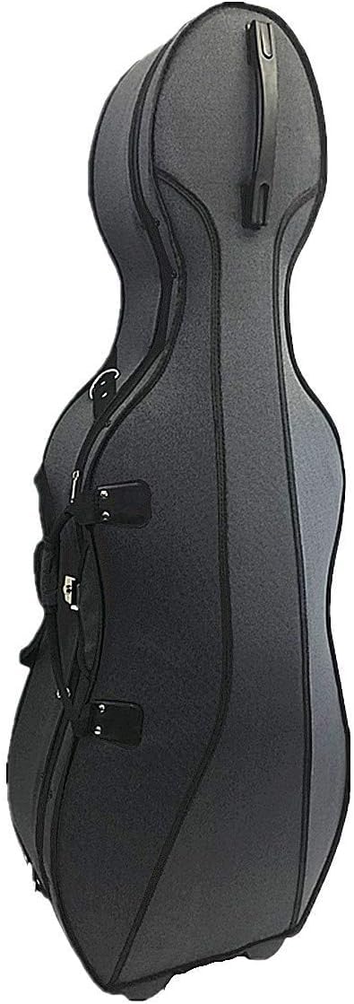 New 4/4 Gray Color Cello Foamed Case with Two wheels/Extra one Rosin