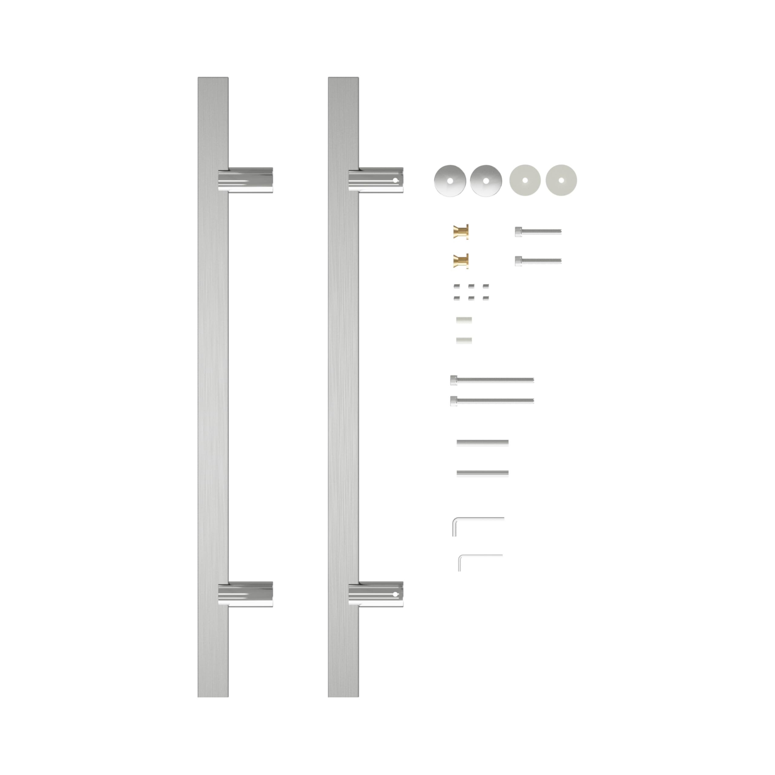 Togu tg6017 – 6005 SS push-pull Tirador de puerta de acero inoxidable para entrada/entrada/ducha/cristal/Tienda/Almacén, Interior/exterior Granero & Puertas – Acabado Satinado cepillado