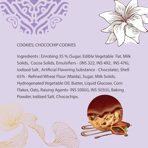 Image of Unwrap Happiness Oh Crumb Dunkin Delight Chocochip Cookies Rich Choco Layer| Soft Center | Gourmet Treat for Tea-Time| Gifting & Snacking | Freshly Sealed Pack 160g (Choco Chip)