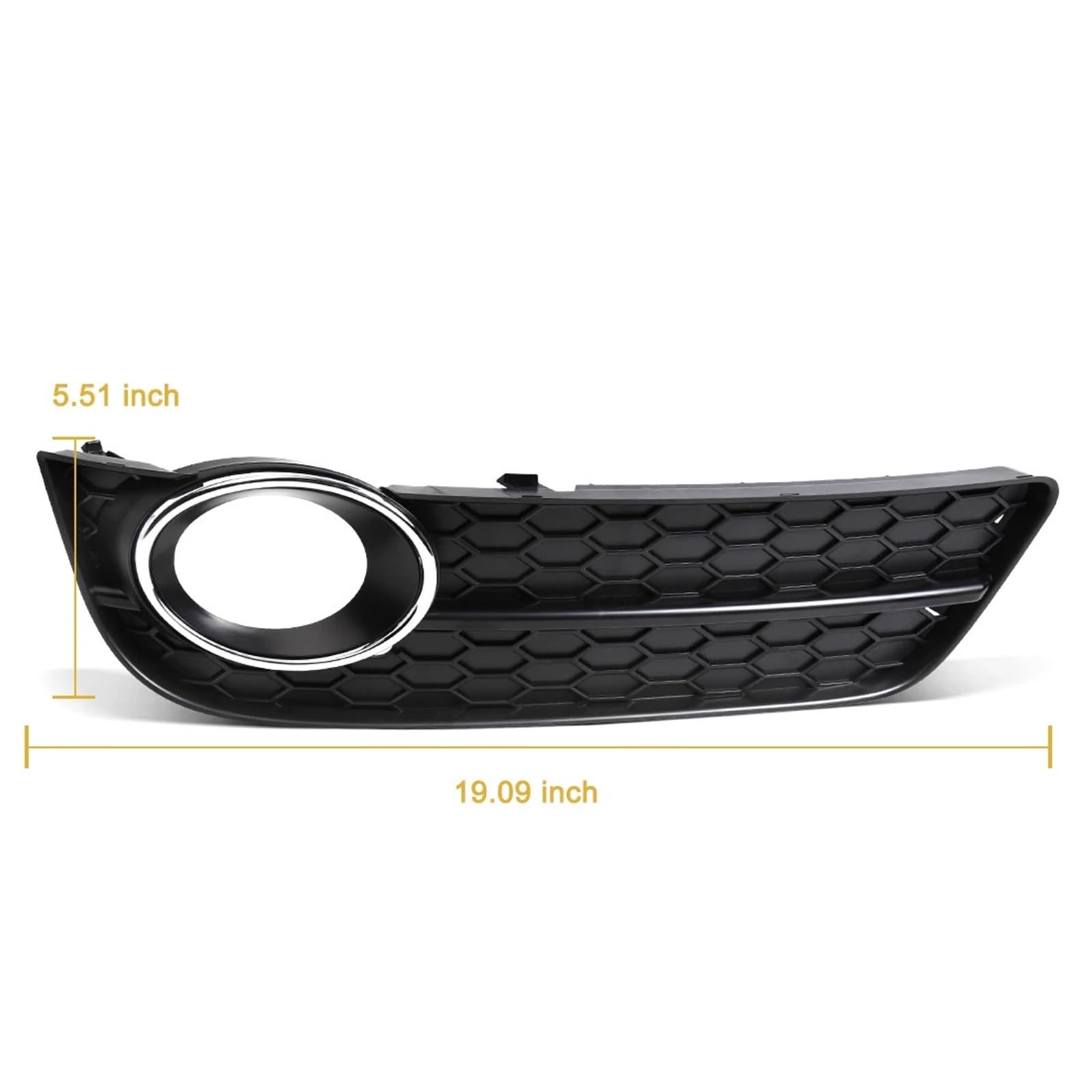 Przedni zderzak samochodowy przeciwmgielne lampa kratka pasuje do Audi A5 2008 2009 2010 2011 2012 osłona kratki 8T0807681 8T0807682 osłona chłodnicy(Only Right)