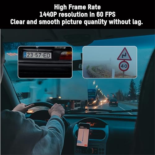 Image of HIKVISION C8Pro 4K Dual Channel Dash Camera for car | ADAS Alerts | 2.45 inch IPS Display | G-Sensor | Night Vision | Built in Wi-Fi | Voice Control | Supports Up to 256GB|Without Hardwire kit