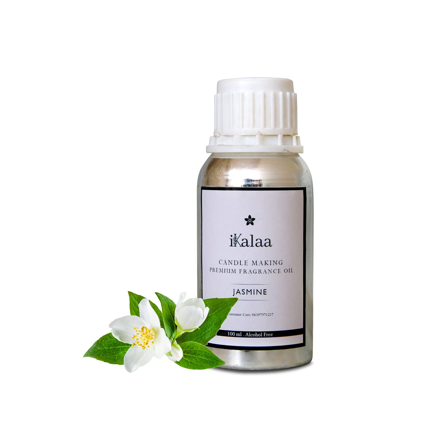 iKalaa® Candle Making Fragrance Oil | Jasmine | 100 ml | Premium Scented Oil for Soy Wax, Paraffin & DIY Crafts | Long Lasting, Fragrance Oil for DIY Candles & More
