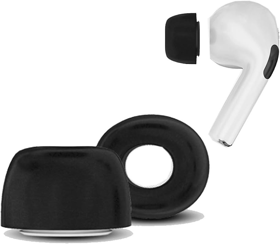 JXE 6 Pcs Sponge Earbuds Earphone Protective Sleeve Replacement Silicone Ear Cap Non-slip Earphone Plug Compatible With AirPods Pro-Medium