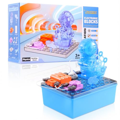 STEM Educational Toy Science Kits for Kids, Electric Bubble Machine, DIY Circuit Connections, Educational Fun Toy Gift for Children Boys Girls Ages 3 4 5 6 7 8 9 10 11 12