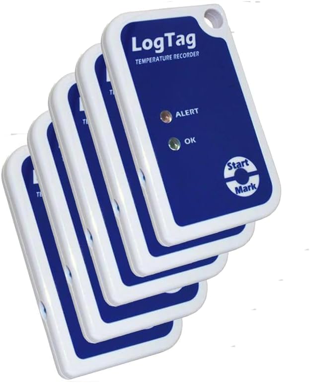 TRIX-8 Temperature Data Loggers, 5 Pack