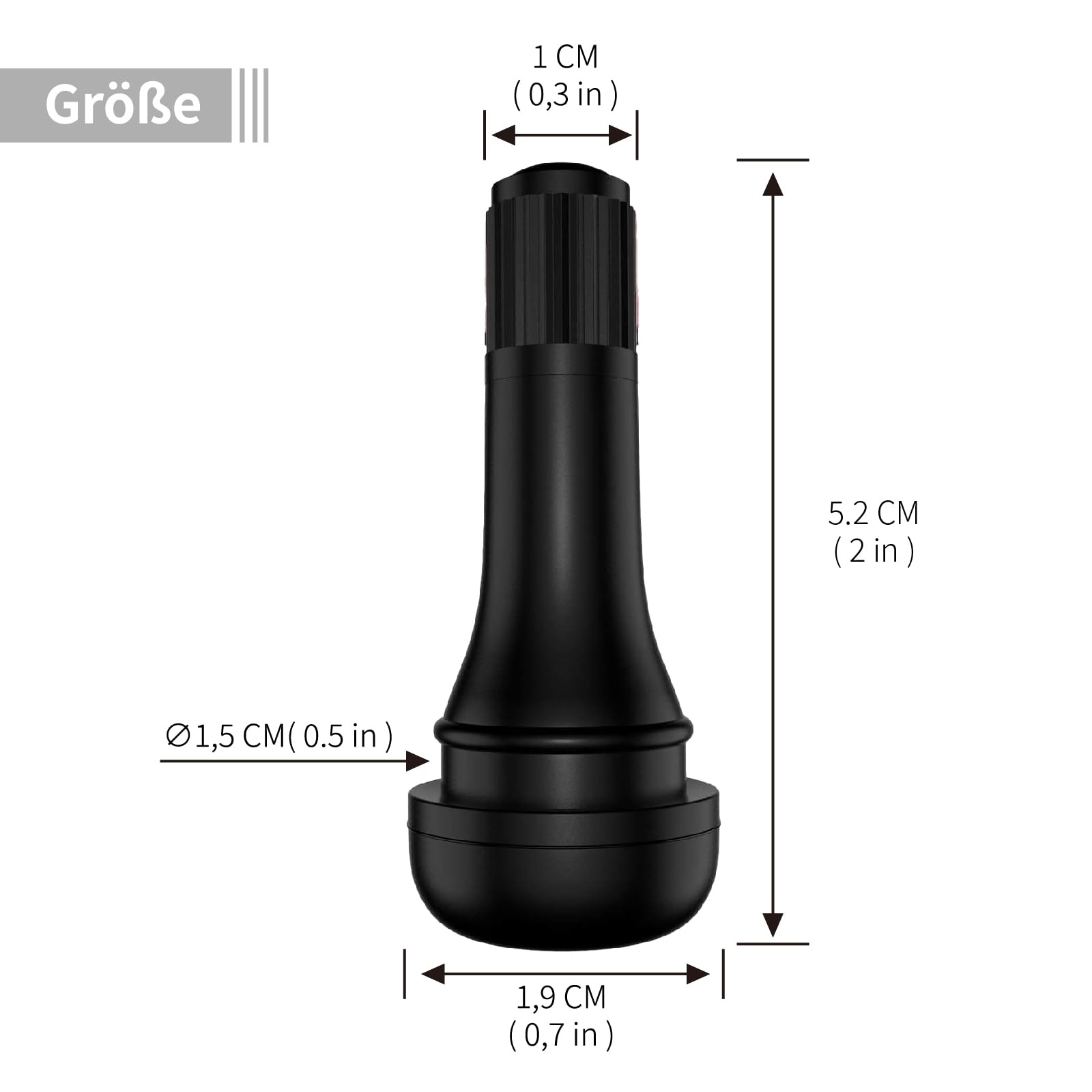 Stelo della Valvola del Pneumatico, 4 Pezzi in Gomma TR414 Ruota per Auto a Scatto in Tubeless Stelo della Valvola del Pneumatico Stelo della Polvere Stelo della Valvola Cappucci
