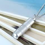 Flongo Collar para hombre y mujer con colgante para 2 cadenas de...