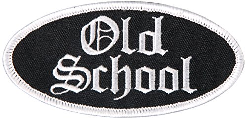 Image of Hot Leathers Old School Oval Patch (Multicolor, 4 inch Width x 2 inch Height)