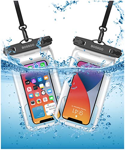 Wasserdichte Handyhülle Handy Wasserschutzhülle [2 Stück 7.0 Zoll IPX8] Waterproof Phone Case für Schwimmen Baden und…