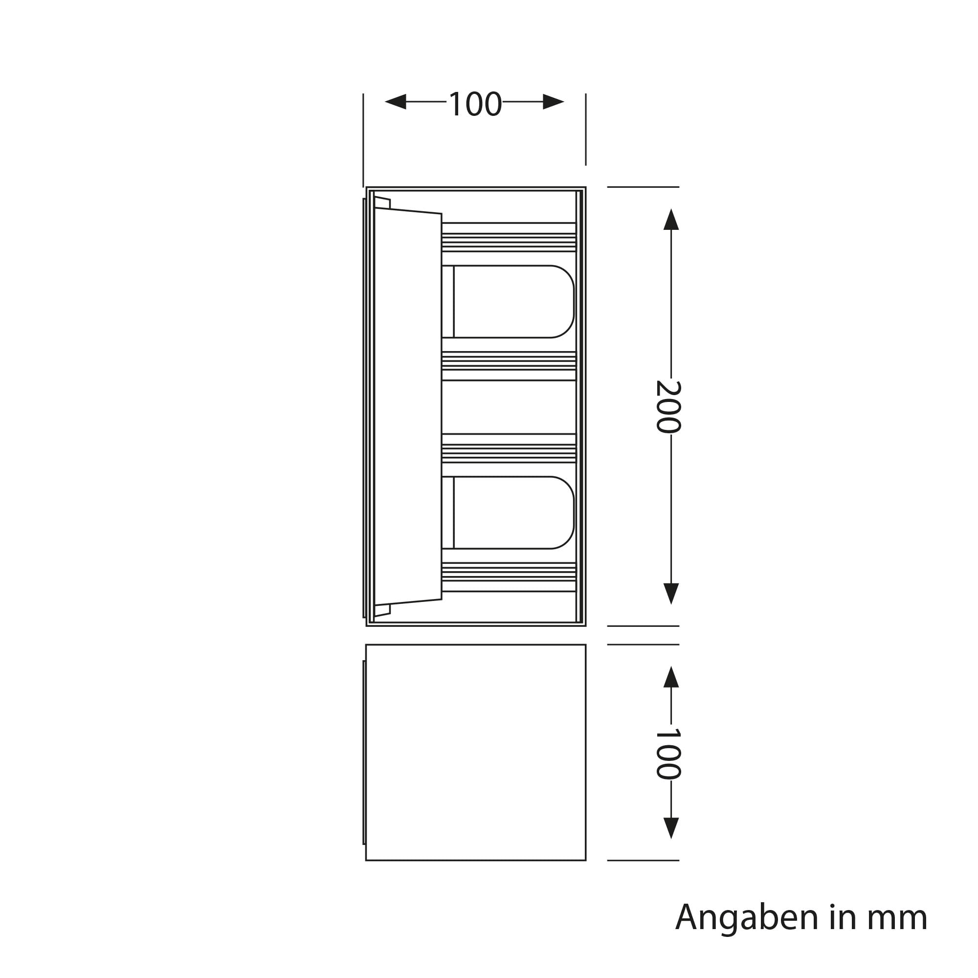 ledscom.de 2x Wandleuchte CUBEL für außen, IP65, Up-/Downlight, grau matt, eckig, 2x G9 max. 10W
