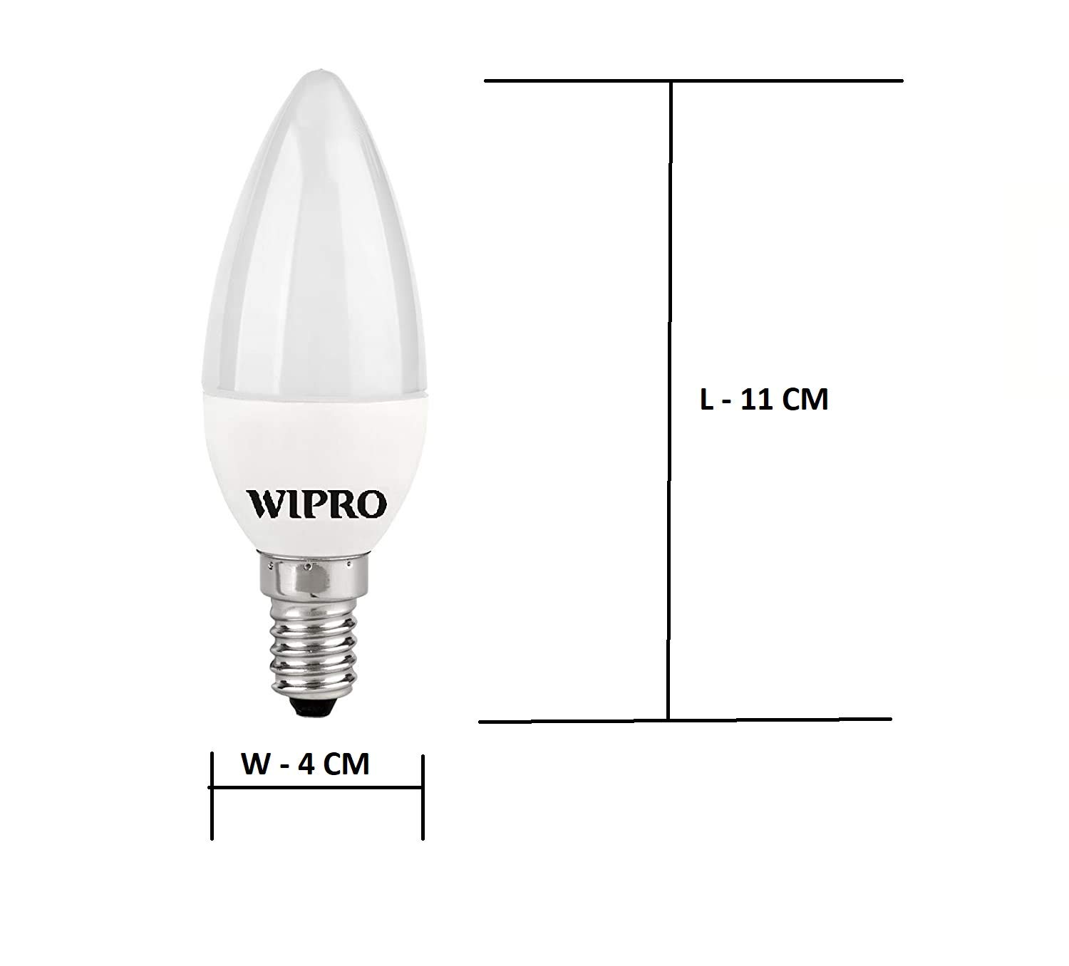 wipro 5W E14 LED White Bulb (Garnet) - Pack of 2