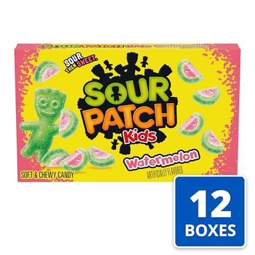 SOUR PATCH KIDS Watermelon Soft & Chewy Gummy Candy, Bulk Candy, 12 Boxes - image 4
