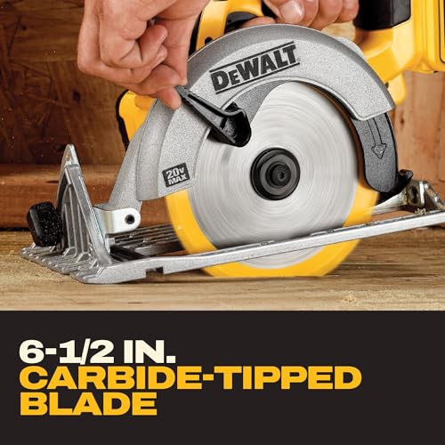 Image of DEWALT 20V MAX 6-1 /2-Inch Circular Saw Kit, with 5.0-Ah Battery and Charger (DCS391P1)
