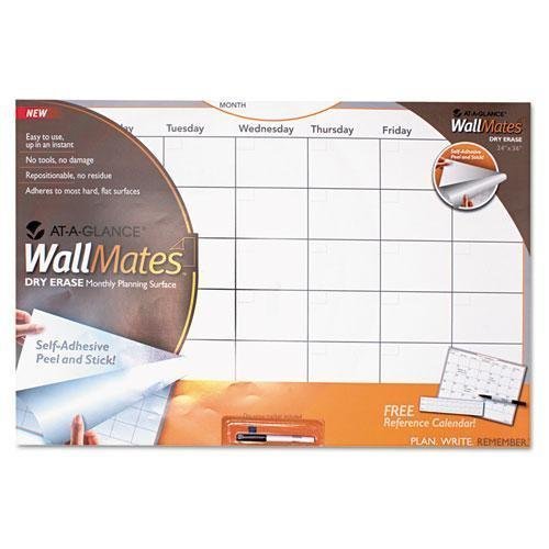 AT-A-GLANCE AAGAW602028 - WallMates Self-Adhesive Dry Erase Monthly Plan Surface